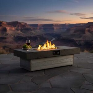 48" Rectangle 50000 BTU Fire Pit Table for Patio