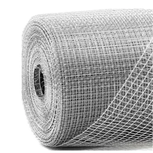 Galvanised welded wire mesh, 1/2-inch square aperture