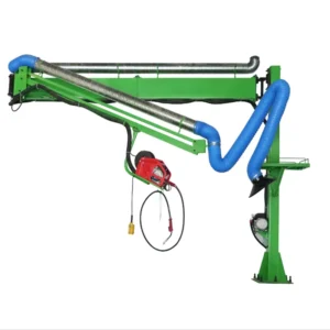 MIG welding boom arm with wire feeder, 3 m reach