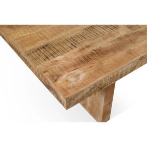 Solid Mango Wood Dining Table - 80"