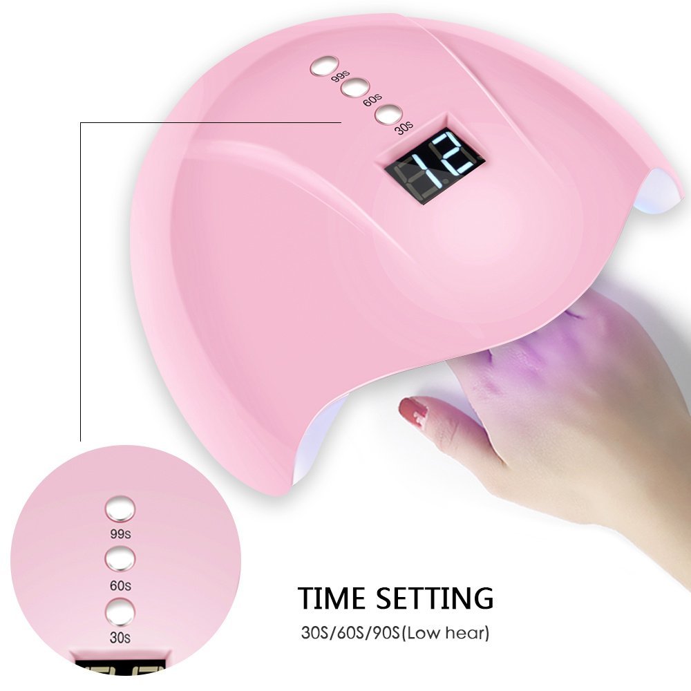 Product specifications: 179*160*84mm Feature Description: 36W high power, 12 LED light source lamp beads, all the nail polish glue is baked, the light source does not hurt the eyes, no black hands, no stinging, and has 3 kinds of timing functions. Intelligent induction nail lamp - Image 3