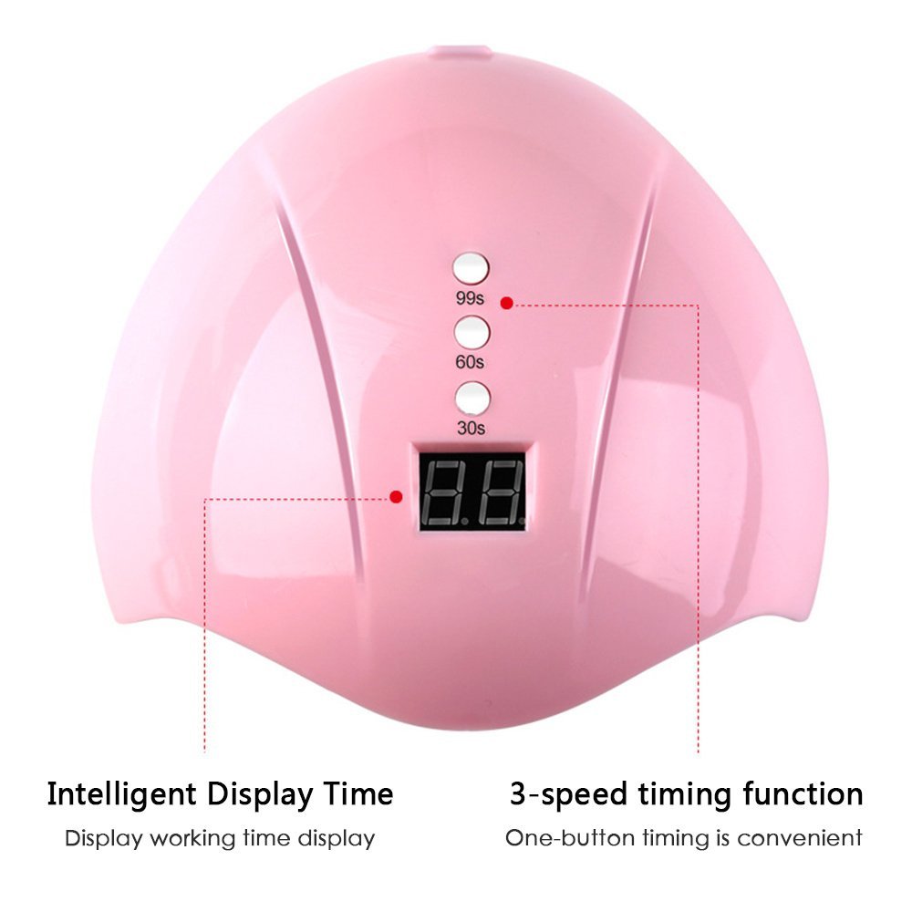 Product specifications: 179*160*84mm Feature Description: 36W high power, 12 LED light source lamp beads, all the nail polish glue is baked, the light source does not hurt the eyes, no black hands, no stinging, and has 3 kinds of timing functions. Intelligent induction nail lamp - Image 4