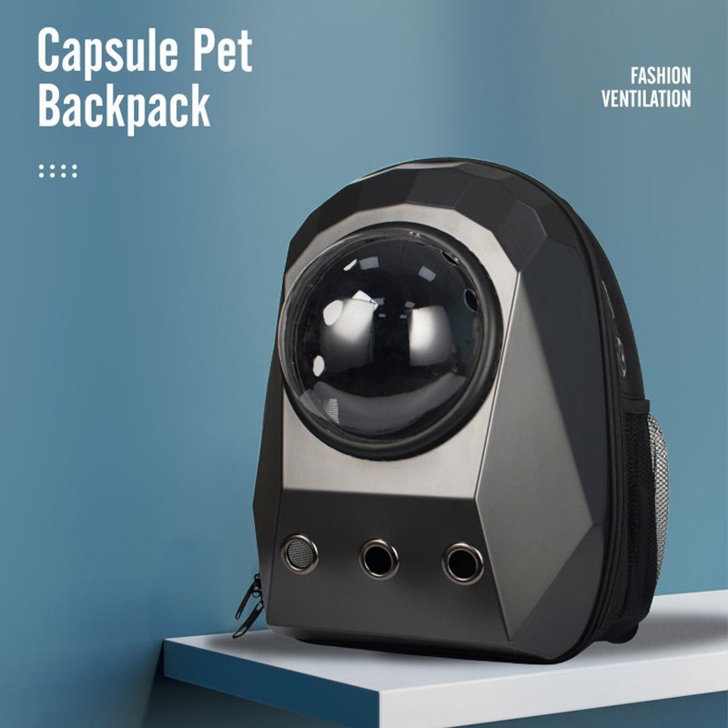 Overview: Space Capsule Style + Transparent Window Design, and you can wear the backpack either on your back or in your front,which allows your pets to enjoy the sunshine and scenery with you and interact with the outside world Built-in lock can prevent the pet from running away or getting lost when the bag is open,large ventilation holes on the side of the bag,promote air circulation, make your pet cool and comfortable Dimension: Length 32CMX29CMX42CM. Carrier Weight:2.7 Pound fits pet UP to 14 pounds cat and 11 pounds dog.Suitable for front carrier bag or backpack, or single-hand carrying. Best choice for travelling, walking, hiking, hang out Space capsule designing makes the bag cute, fashion,lightweight design without weight feeling,you will be the focus of the crowded Cat Carrier Bags