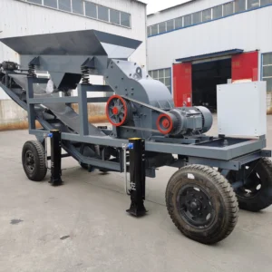 Mobile diesel hammer crusher, 40 t/h capacity