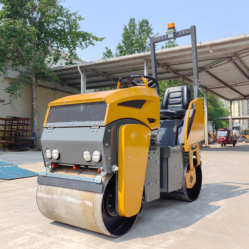 1-ton double drum diesel vibratory road roller - Image 7