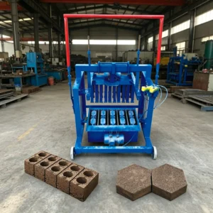 Hydraulic concrete block and paving stone making machine