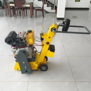 Hand push road marking removal machine, diesel engine
