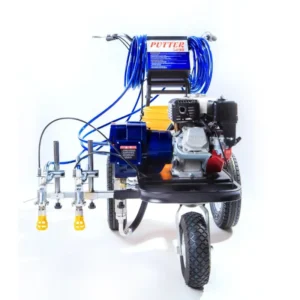 Hand-push cold spray road marking machine