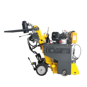 Self-propelled road marking removal machine