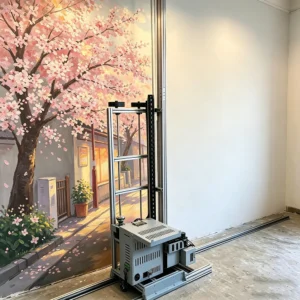 48V wall mortar scraping robot with touchscreen