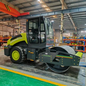6000 kg single drum vibratory pad foot roller