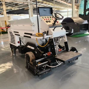 Small wheeled asphalt and concrete paver, stand-on