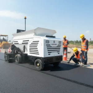 Hydraulic asphalt pothole patcher and paver