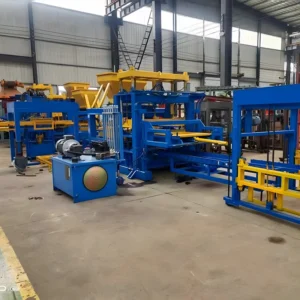 Electric hydraulic interlocking brick making machine